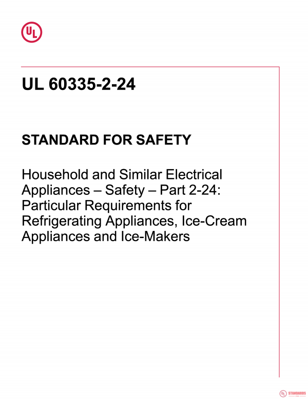UL 60335-2-24 PDF UL 60335-2-24 PDF